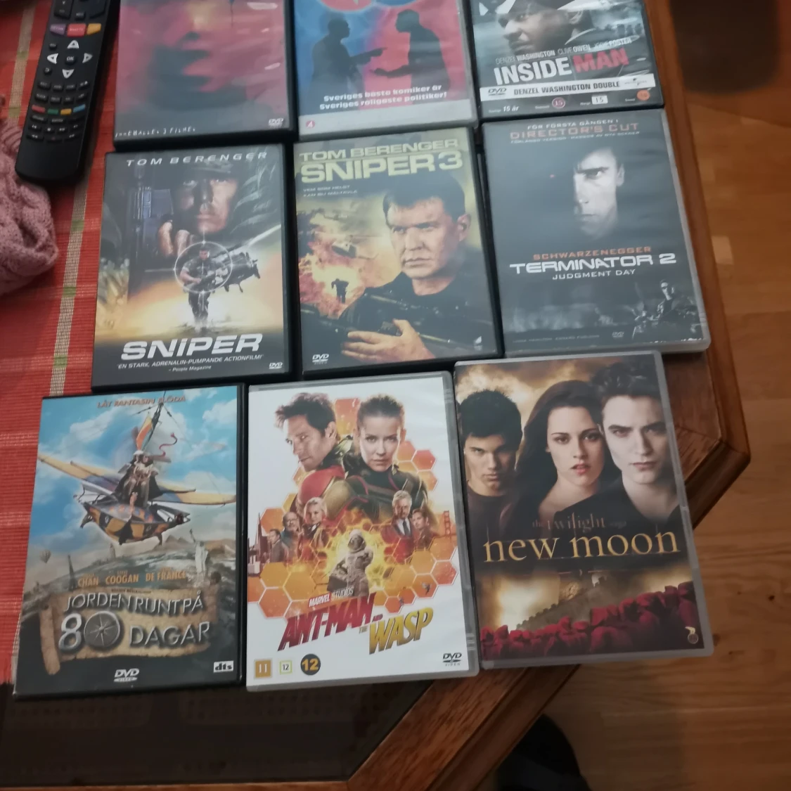 9 st dvd filmer blandat 20 kr st