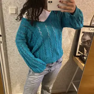  superskön klarbå stickad tröja köpt secondhand