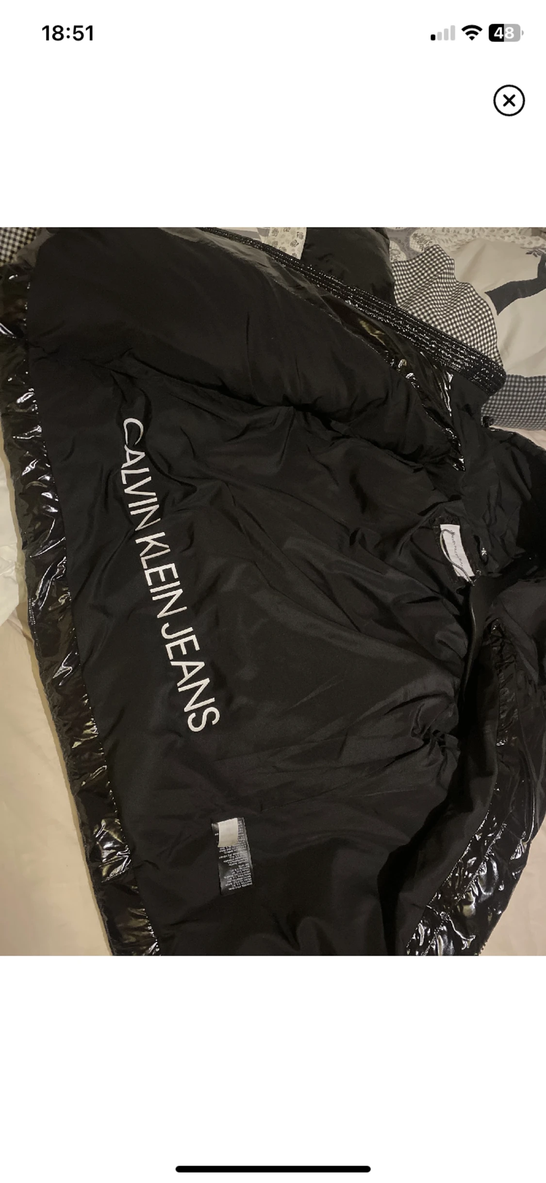 Calvin klein shiny vinterjacka  - 90