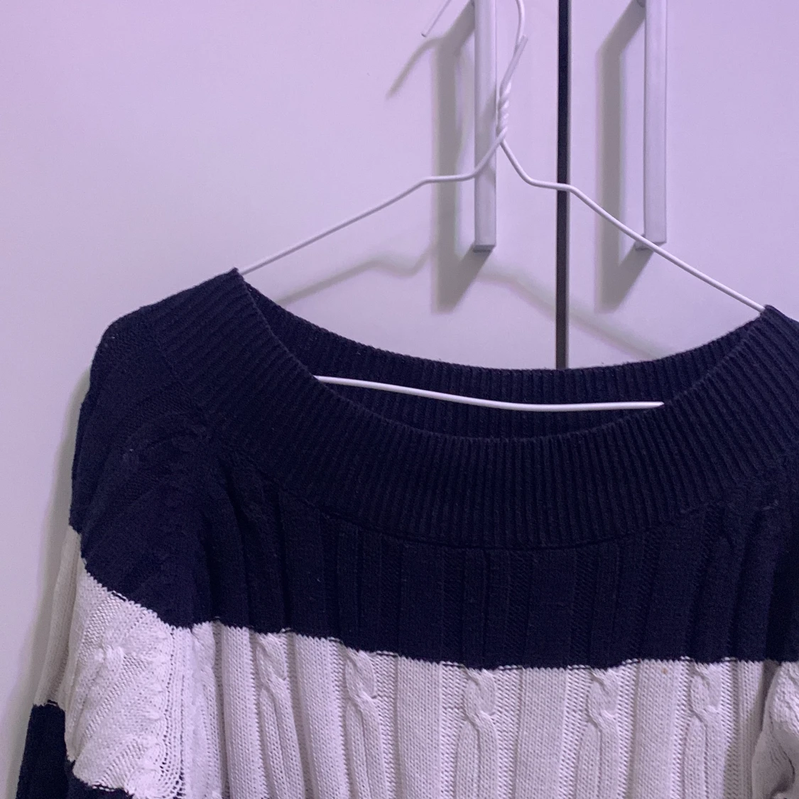 Randig tjocktröja  - 90