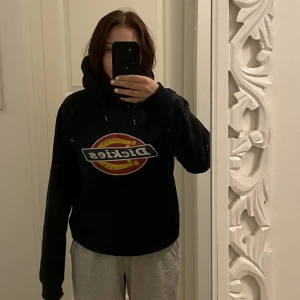 Dickies hoodie - En svart dickies hoodie som jag säljer då jag inte använder den längre. Den är lite sliten på båda armarna som man ser på bilden. 