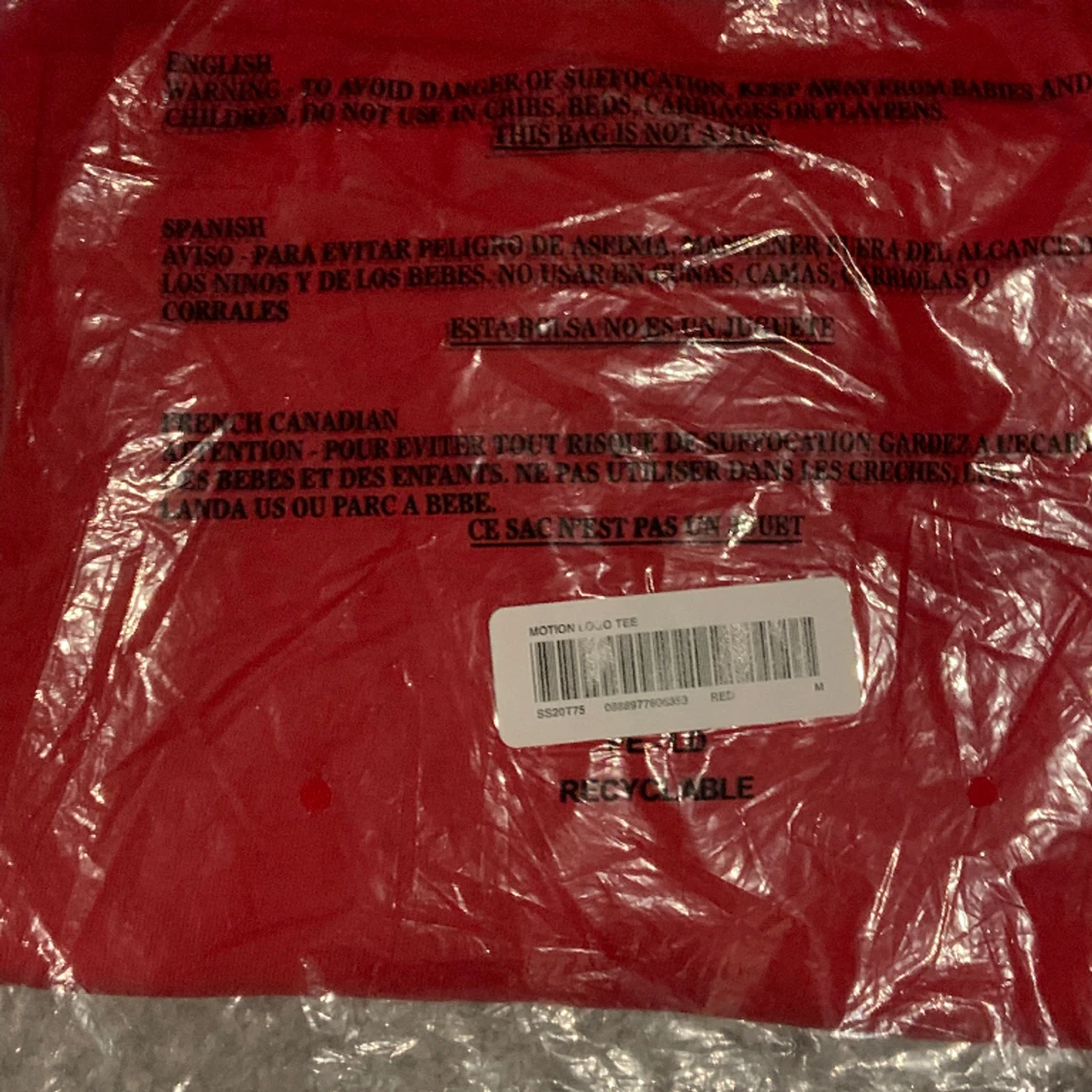 SUPREME MOTION LOGO SS20 (OÖPPNAD) - 91