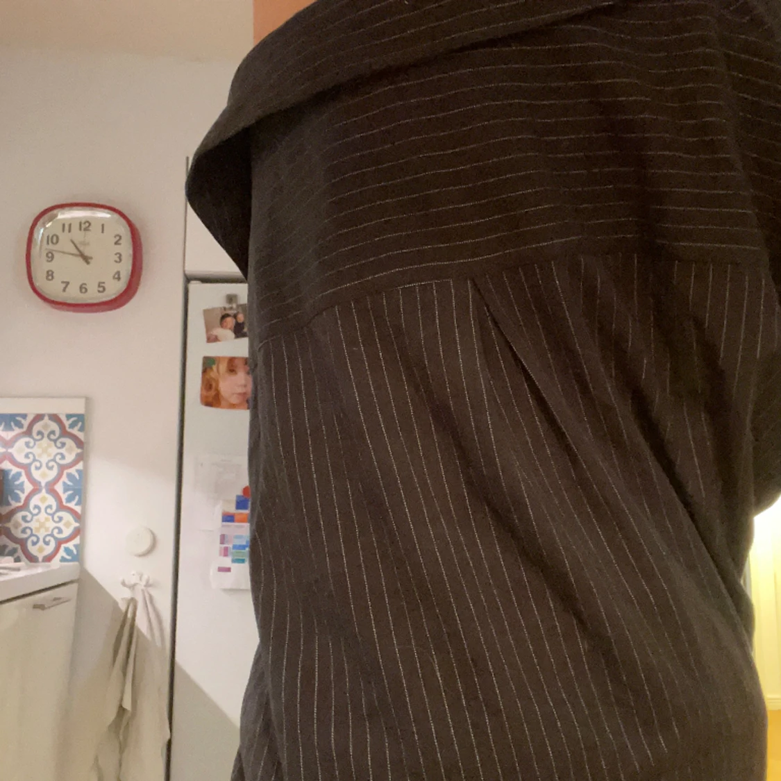 Oversized tjock skjorta  - 90