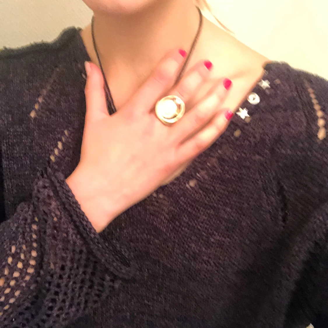 Y2k virkad tröja - 90