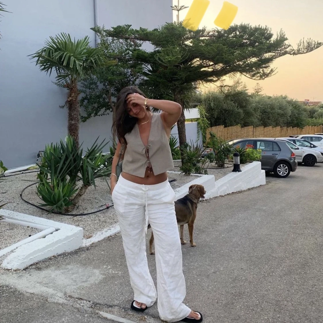 Alobha linnebyxor  - 91