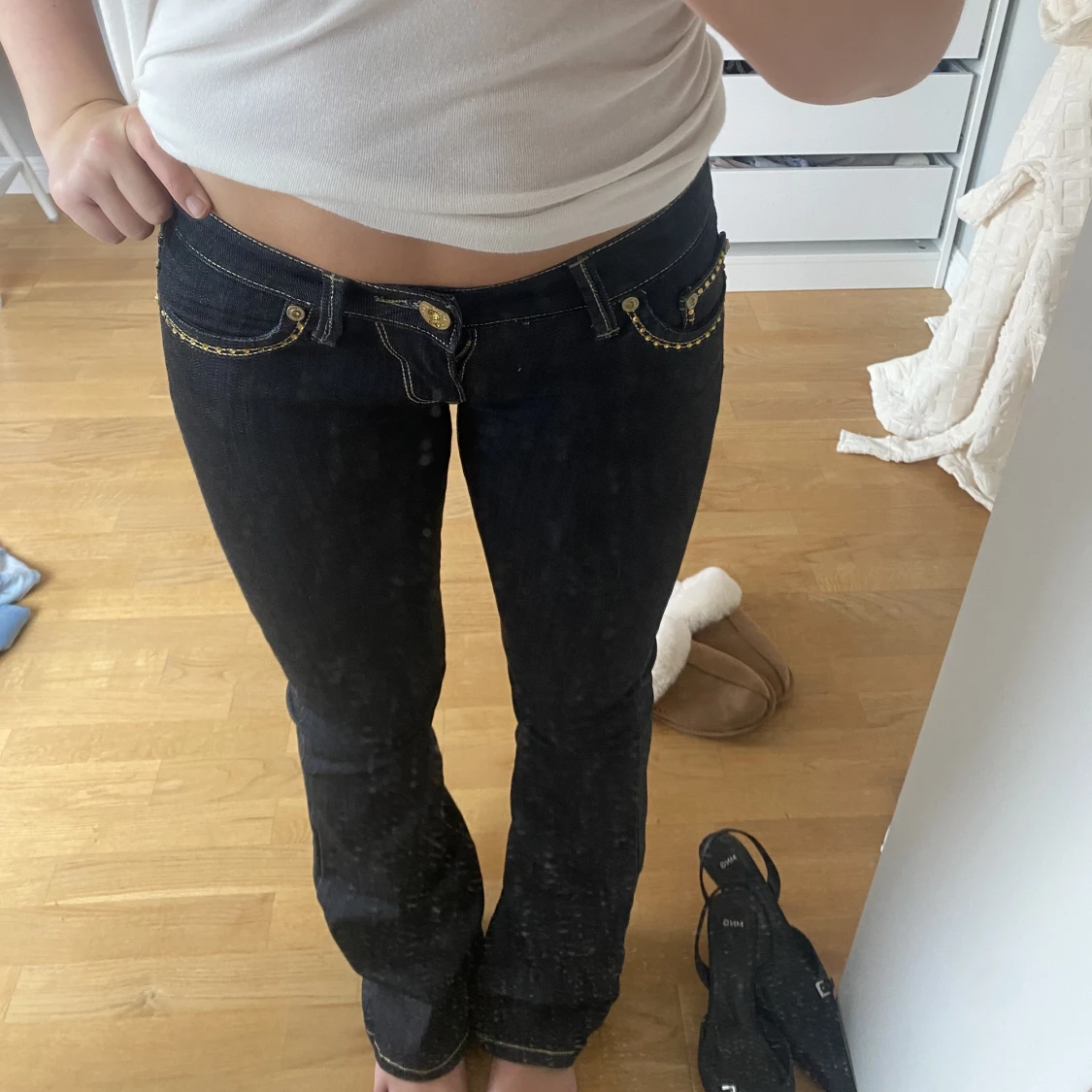Lågmidjade jeans - 90
