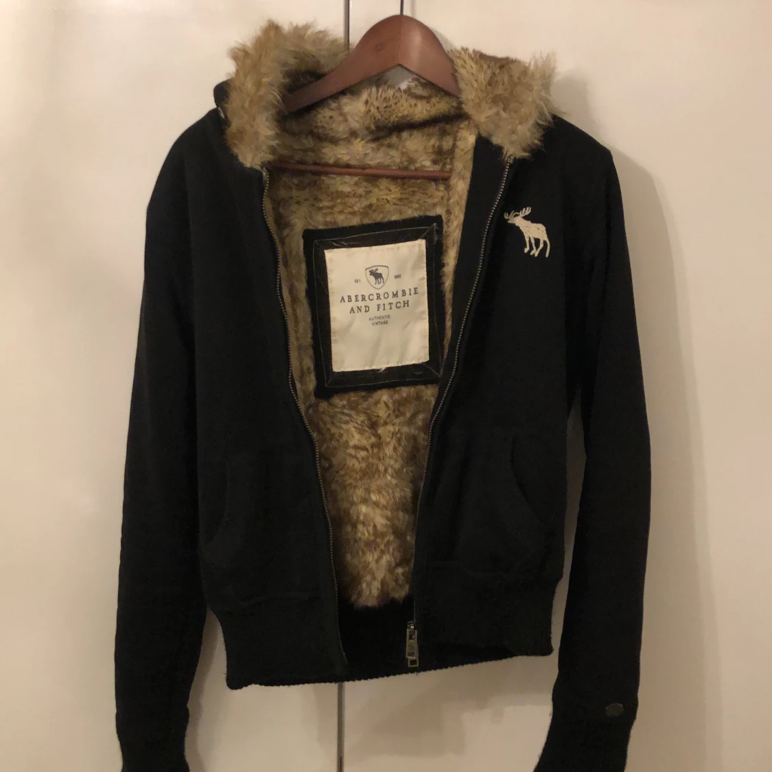 Vintage Päls hoodie - 90