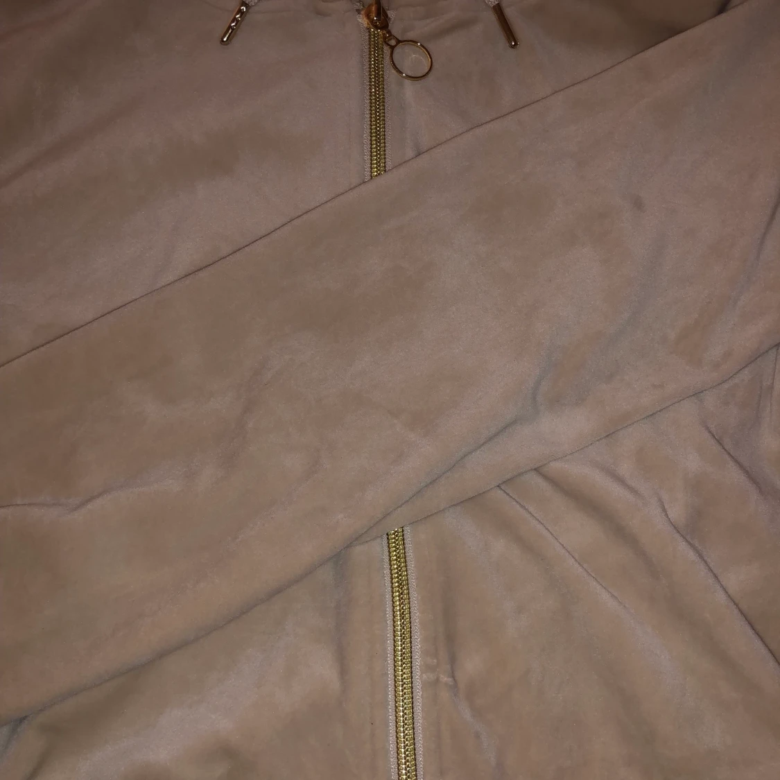 Velour kofta med dragkedja - 91