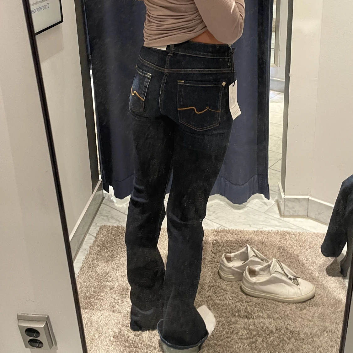 Lågmidjade jeans