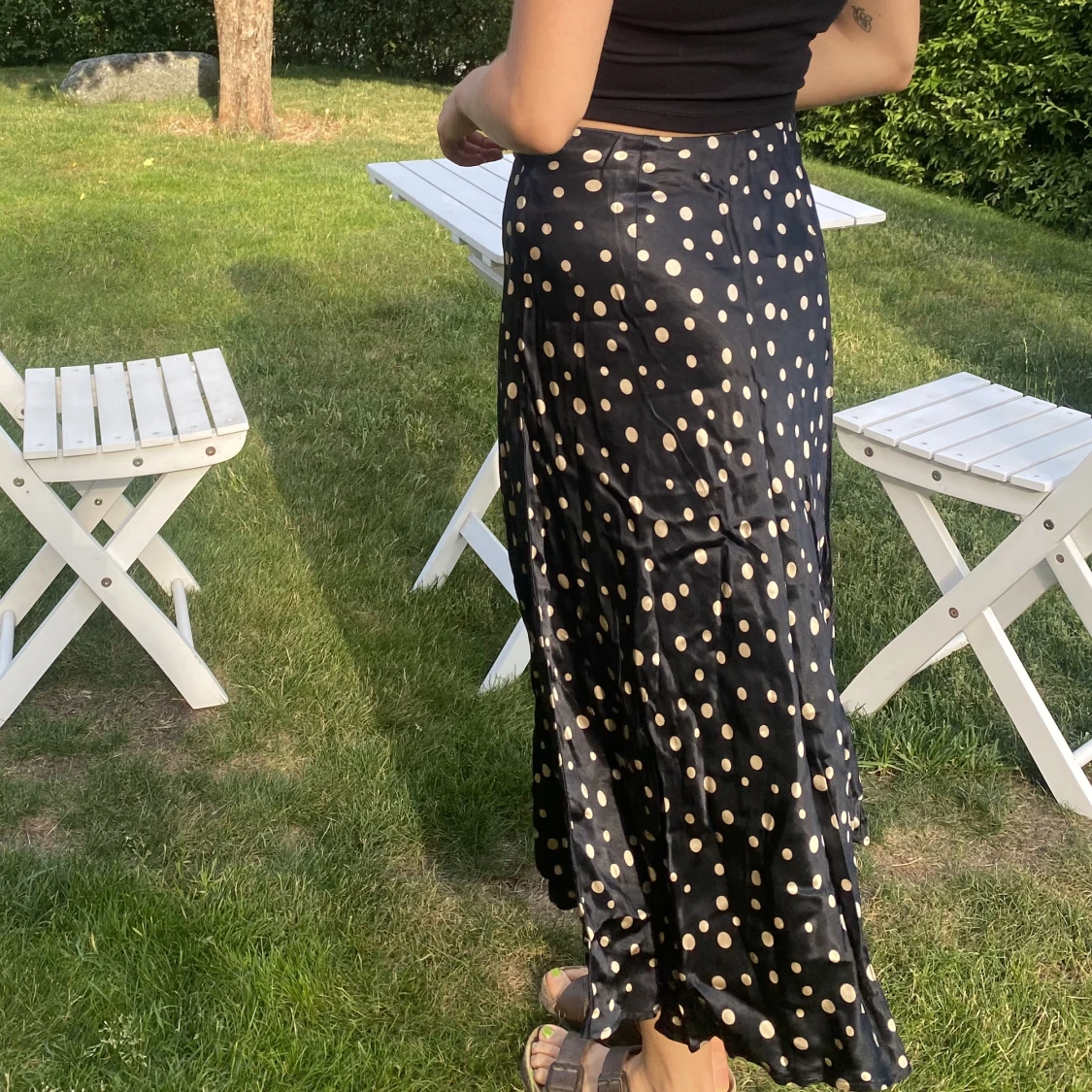 Prickig Satinkjol - 90