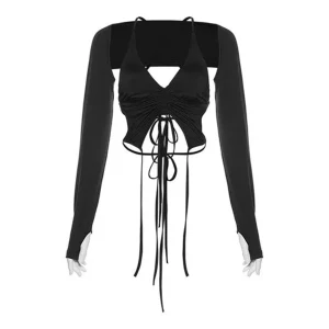 Top + long sleeve shrug - ”Set: camisole top + longsleeve shrug” från Yesstyle.  I orginal förpackning  ej använd. 