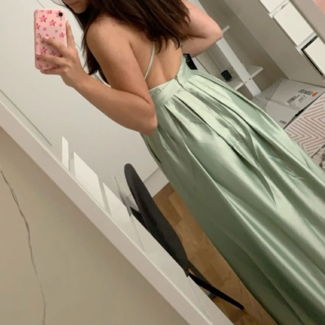 Supersnygg grön balklänning  - 92