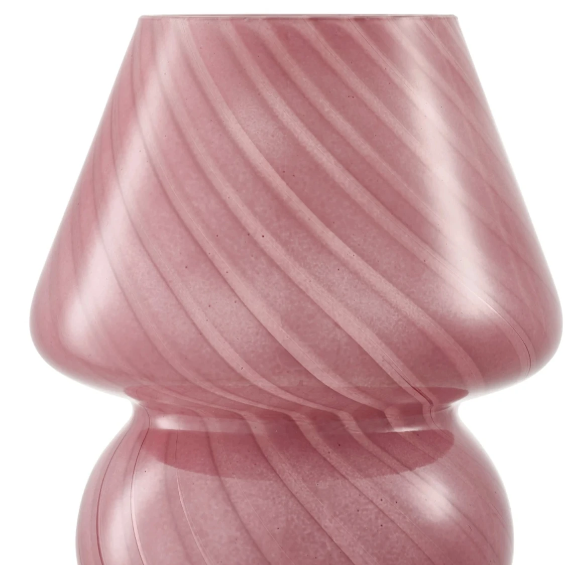 Rosa bordslampa med spiraldesign - 90