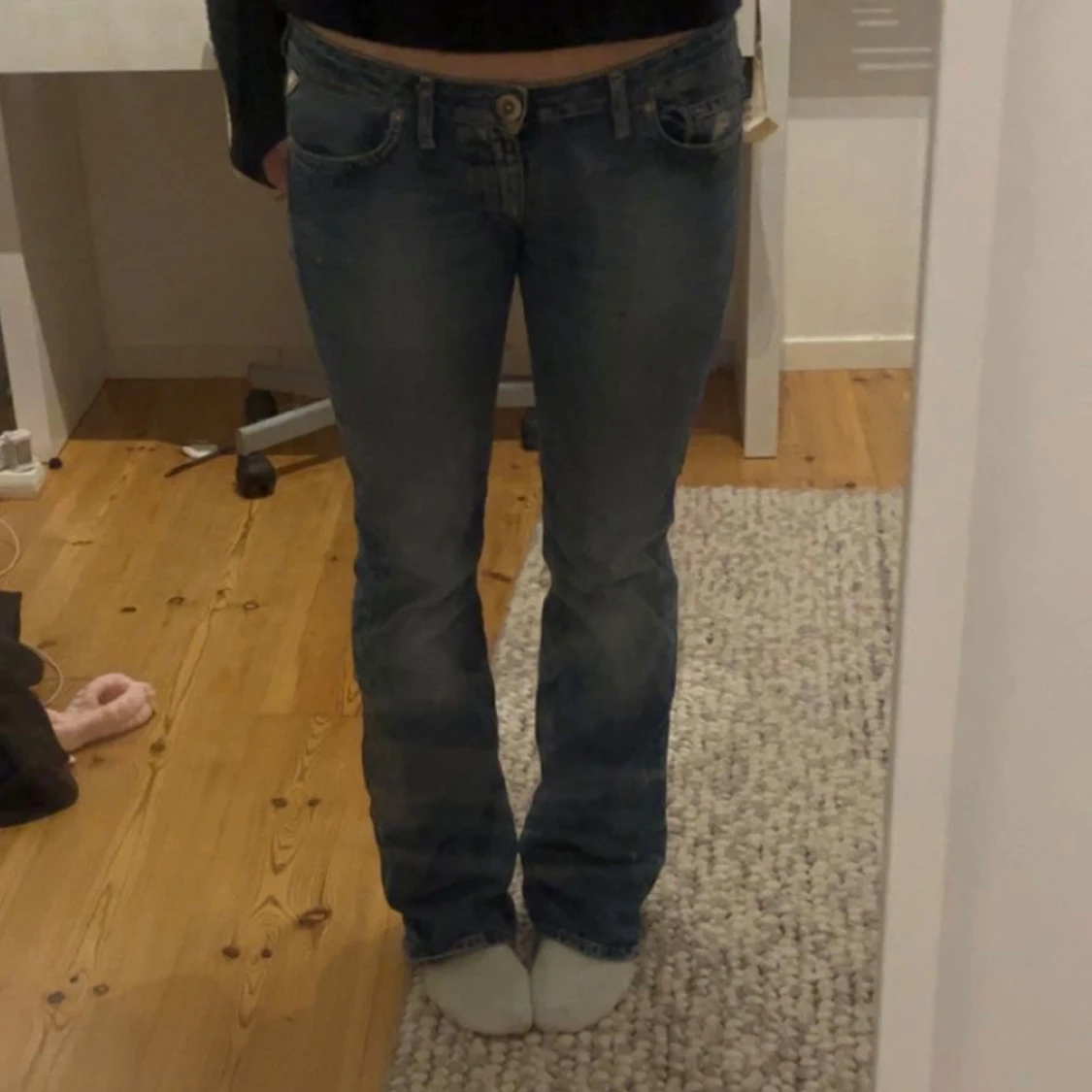 Lågmidjade bootcutjeans replay  - 2