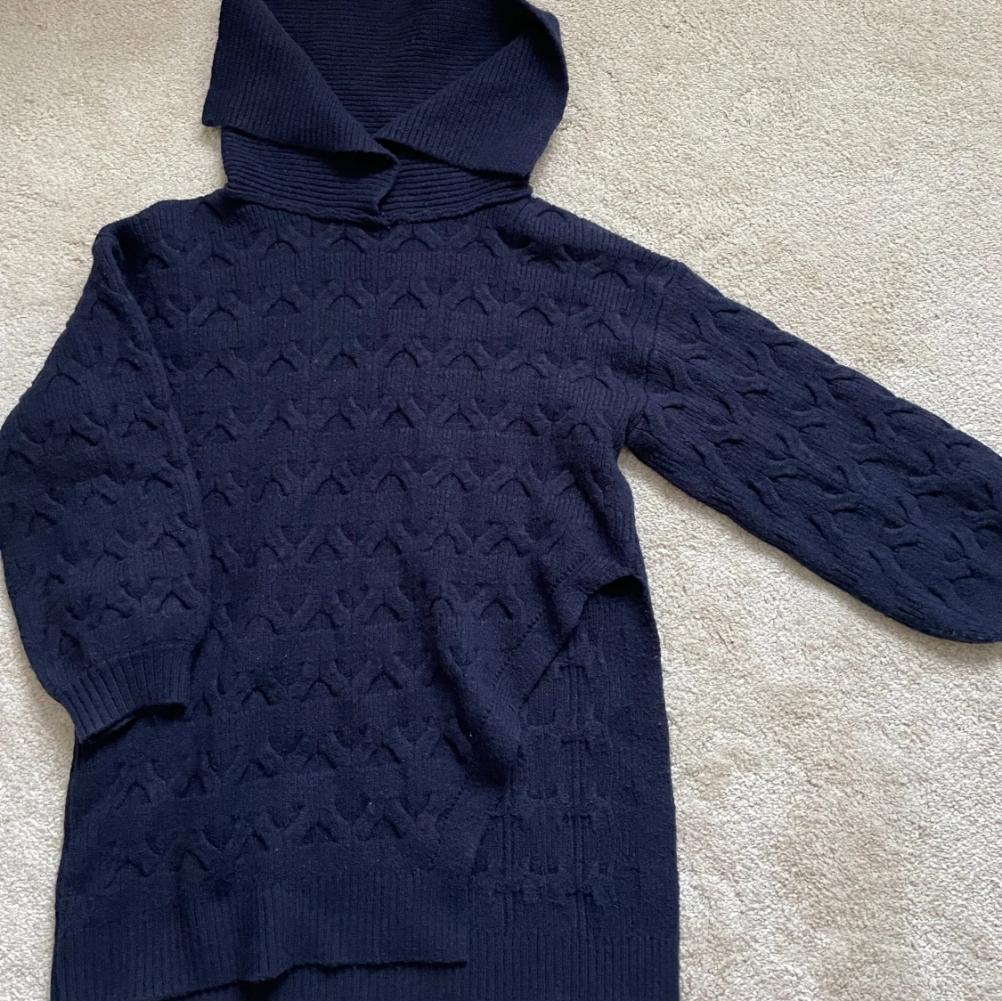 Svart stickad polotröja M ZARA - 91