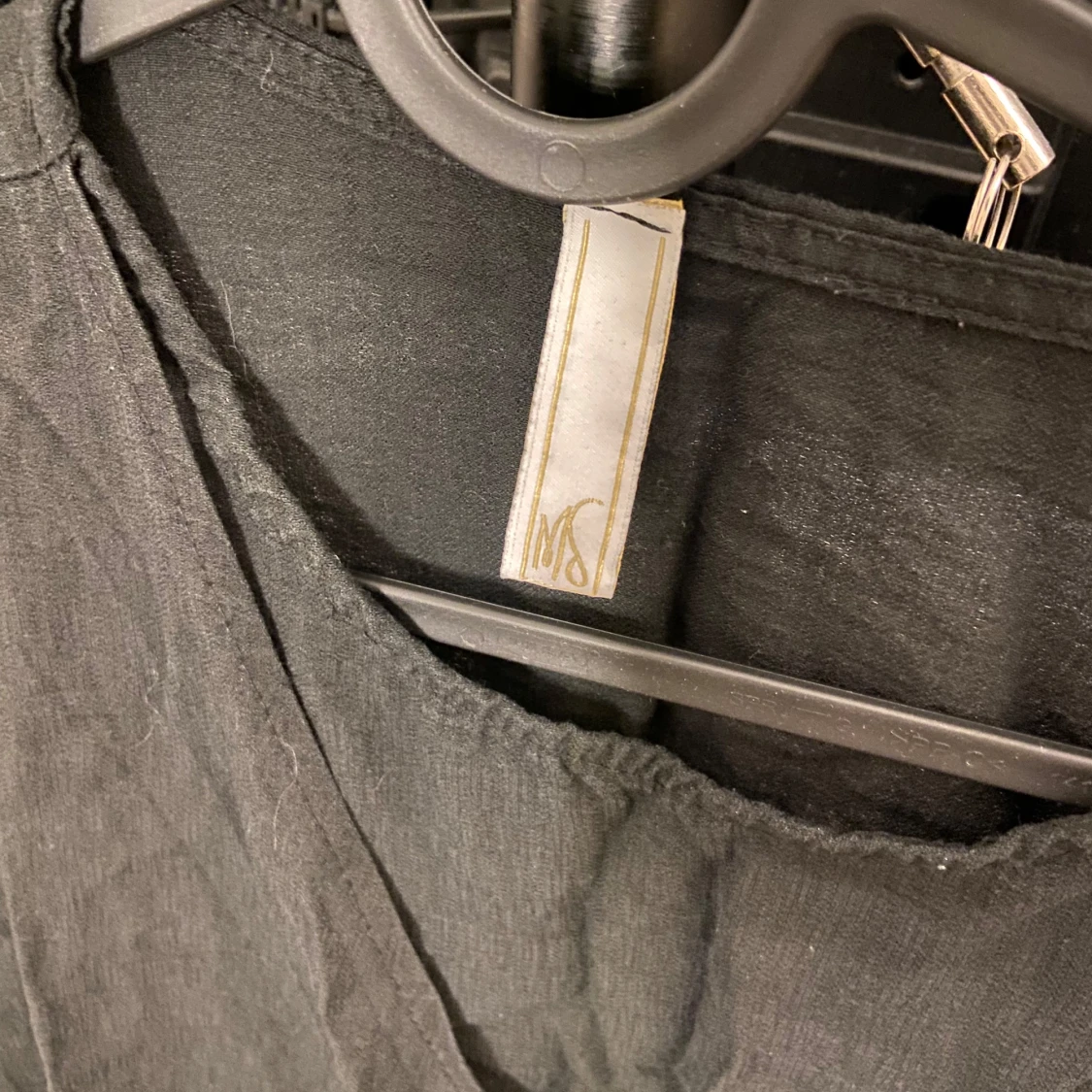 Svart omlott abaya  - 90