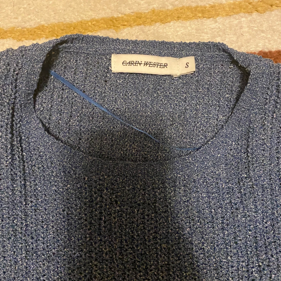 Blå stickad tröja från Carin Wester - 90