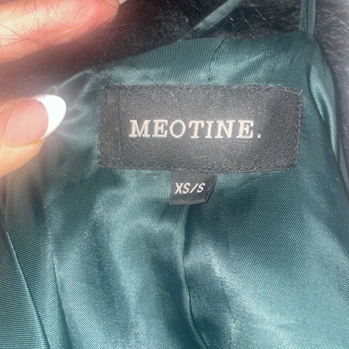 Svart meotine jacka  - 92