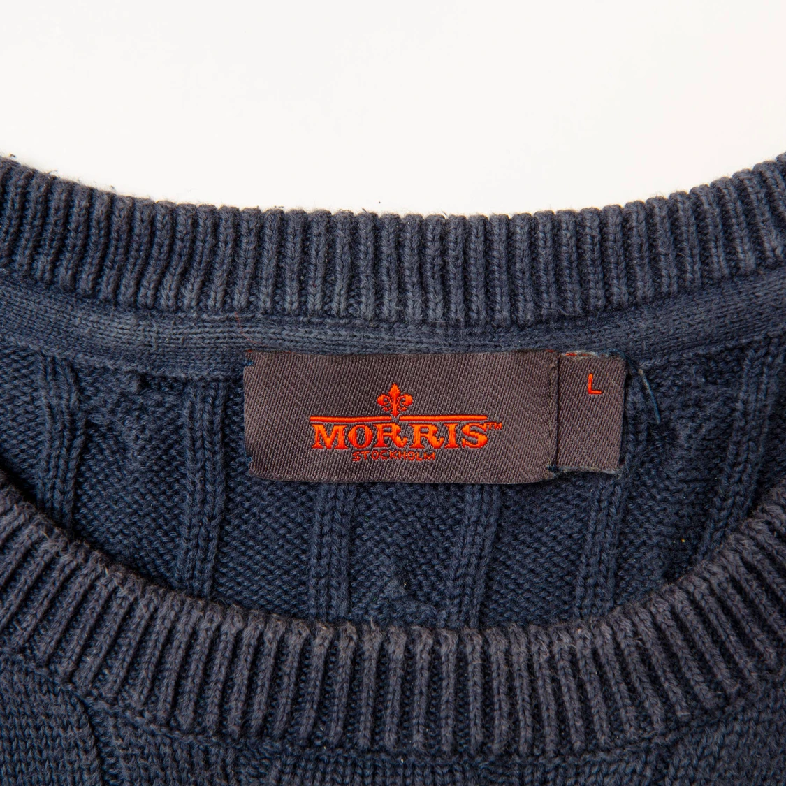 Mörkblå stickad tröja från Morris - 92