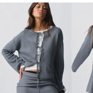 Knitted tie cardigan - Säljer denna slutsålda koftan från gina, endast använd en kväll så inga tecken på användning 