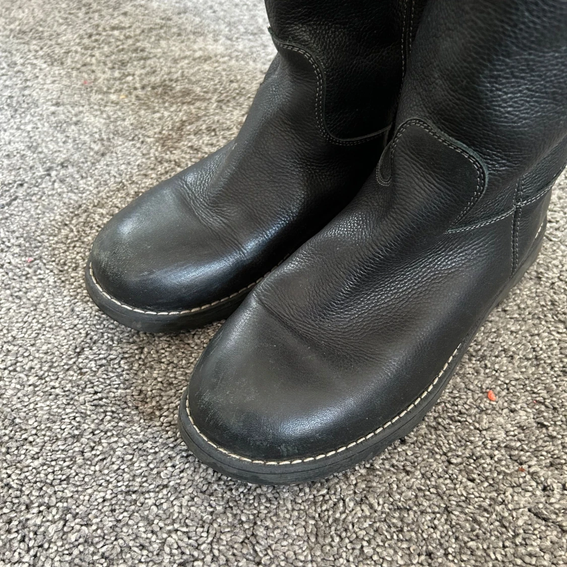 Kavat stövlar läder - 90