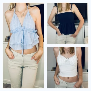 Bundle! - paket med 3 söta toppar - small st S - pleplum, babydolltopp, linne - Bundle! Paket med 3 super söta toppar i storlek S/XS. Bra skick