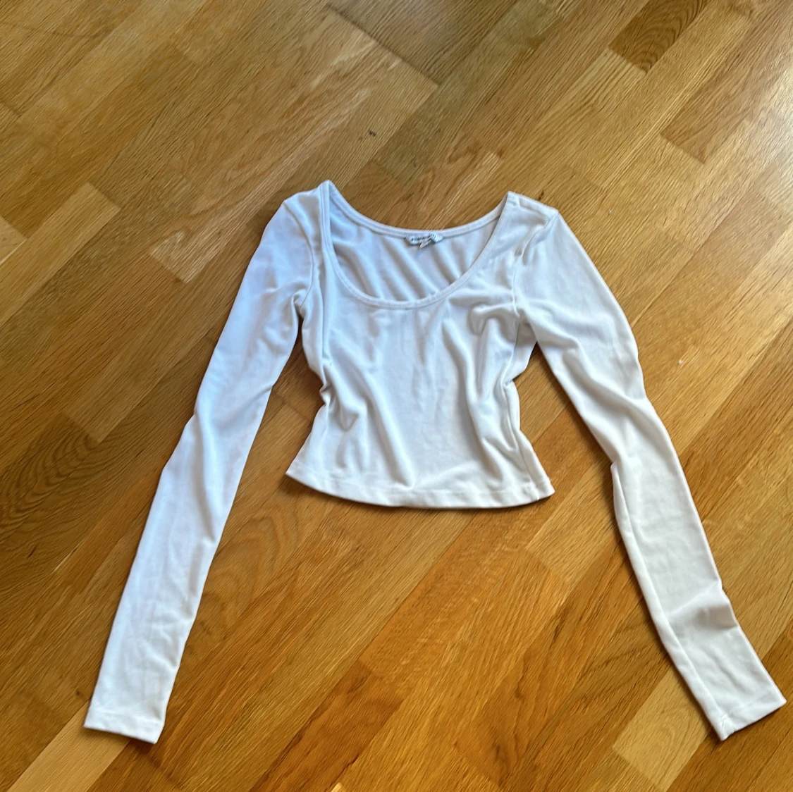 Vit tight långärmad