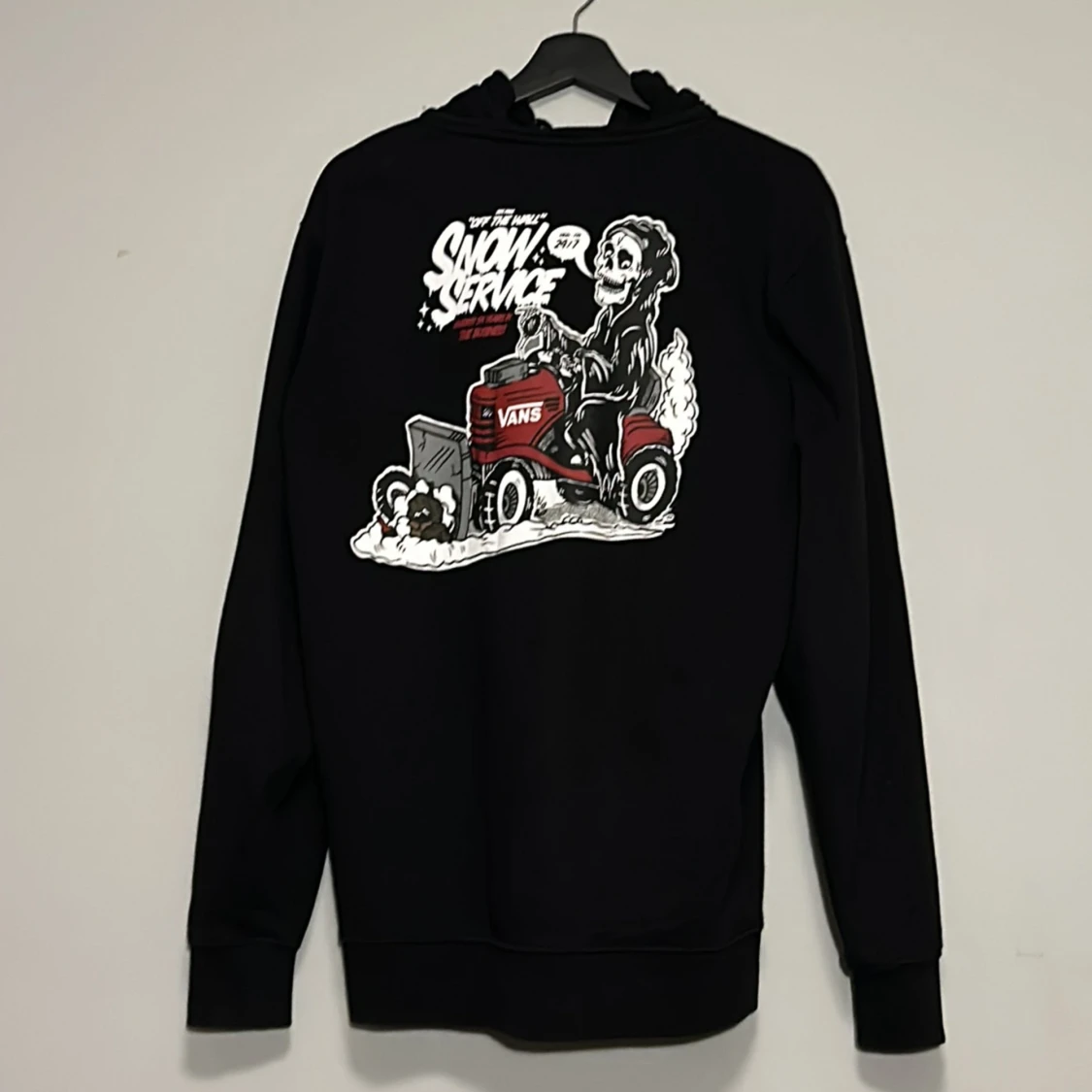 Svart Vans Luvtröja med tryck  - 91