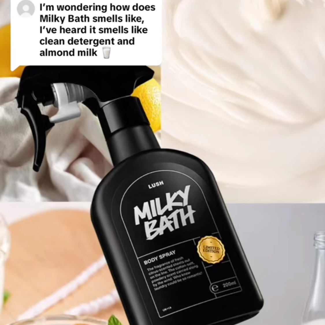 Milky Bath Body Spray från Lush - 90