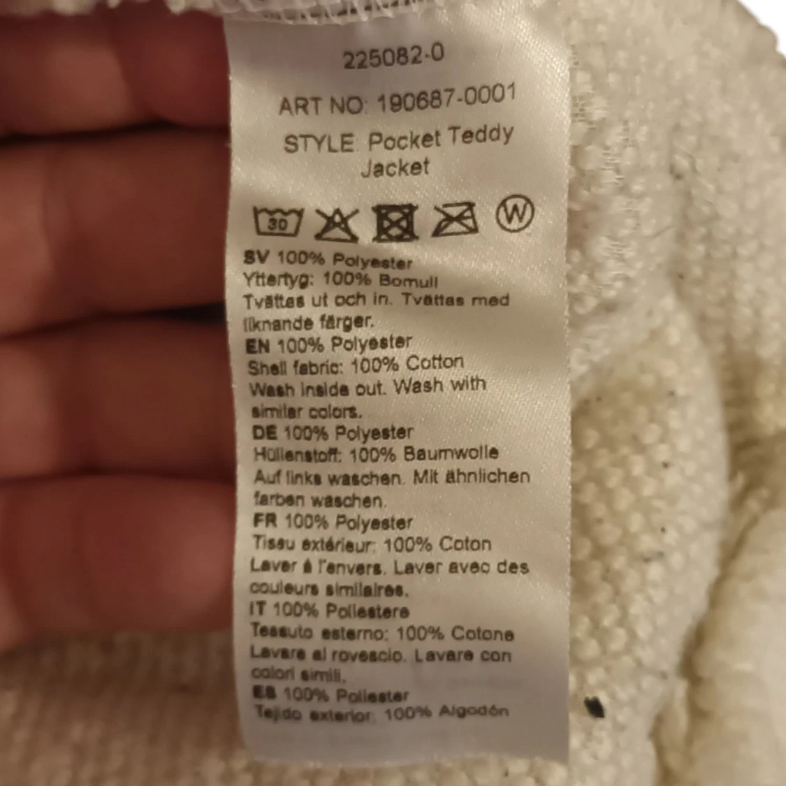 Vit teddyjacka från NLY Trend - 91