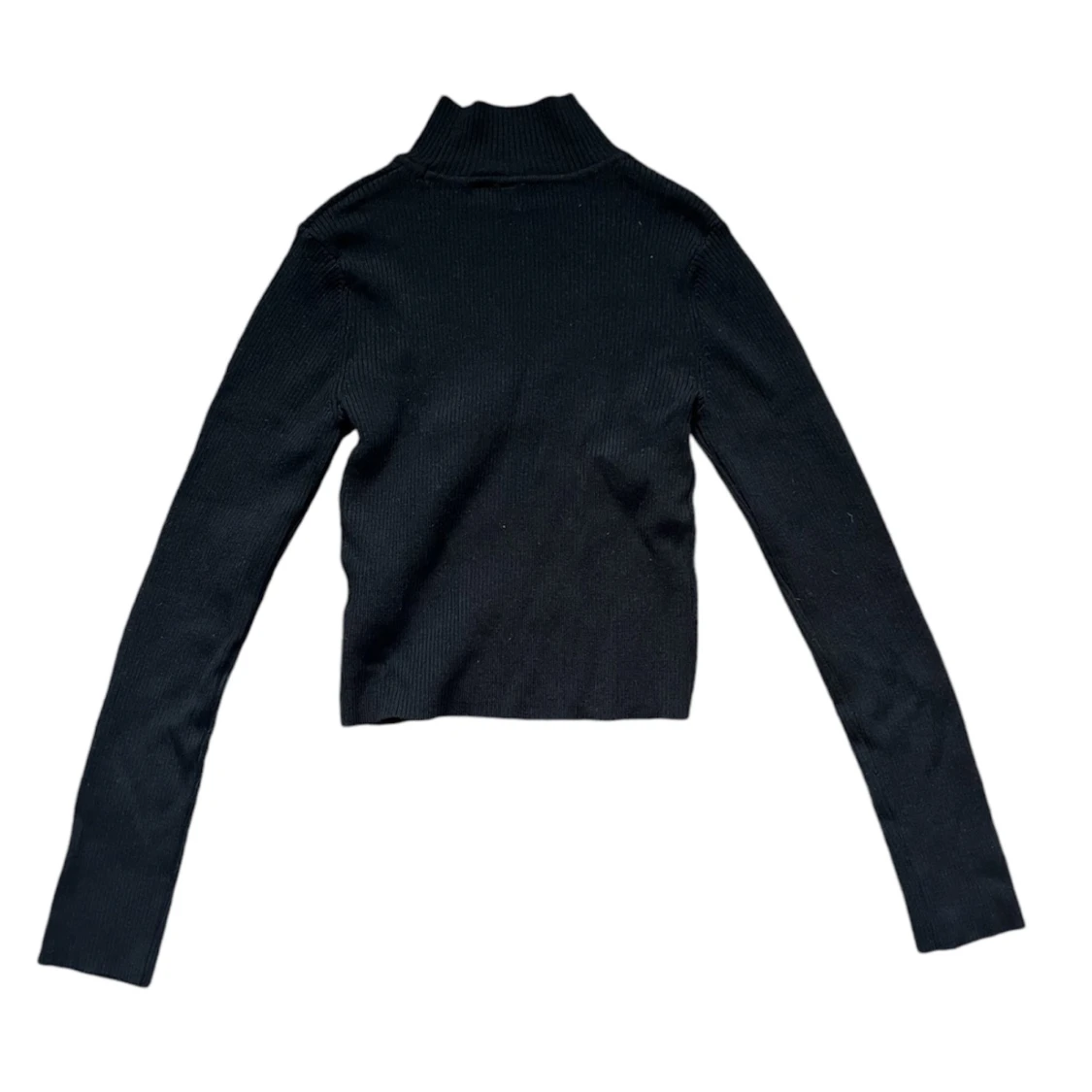 Svart ribbad polotröja från H&M Divided - 90