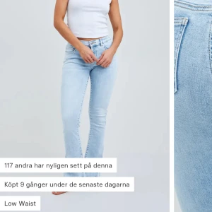Lågmidjade bootcut jeans från bikbok  - Säljer dessa då dem är lite för korta på mig som är 163. Skulle säga att de passar på någon runt eller under 160. 🙌🏻 Finns inga defekter! Nypris: 699, mitt pris: 250