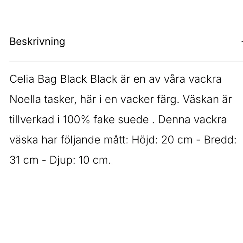 Svart väska från Noella modell Celia inköpt 2019. Lite slitningar på baksidan annars fint skick. Inköpspris ca 850kr. . Väskor.