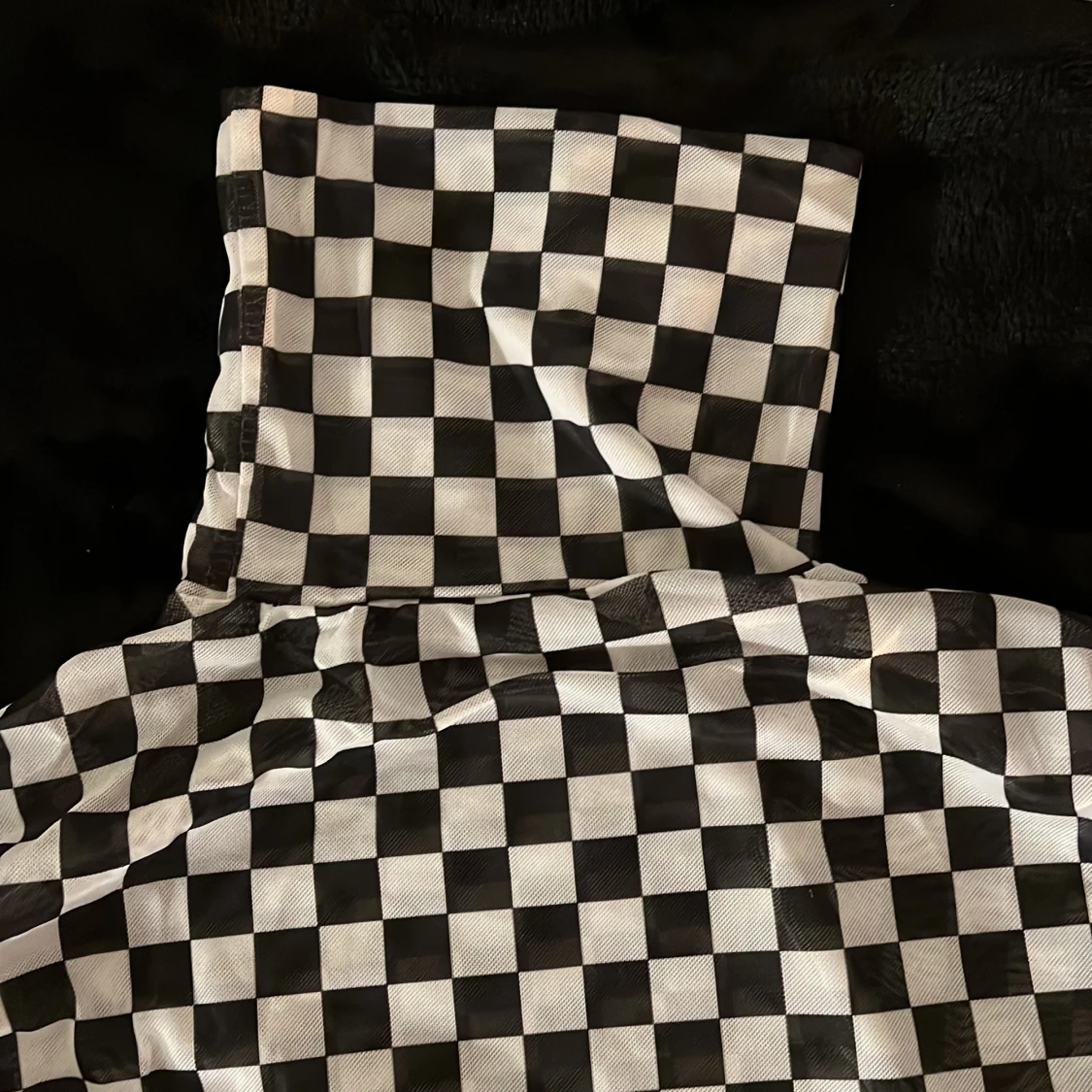 Svartvit rutig polo body från Shein - 90