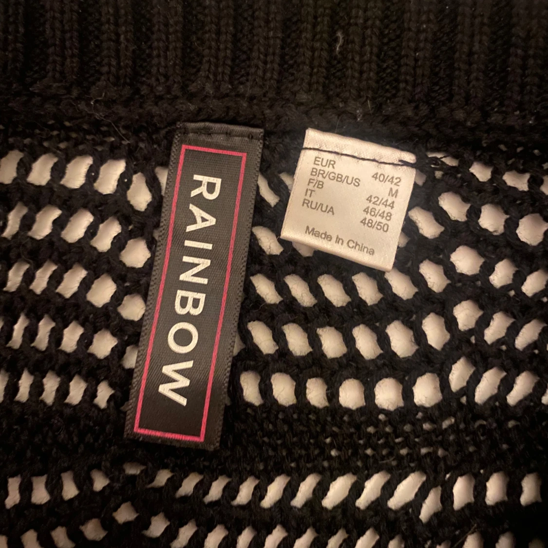 Svart stickad tröja från Rainbow - 90