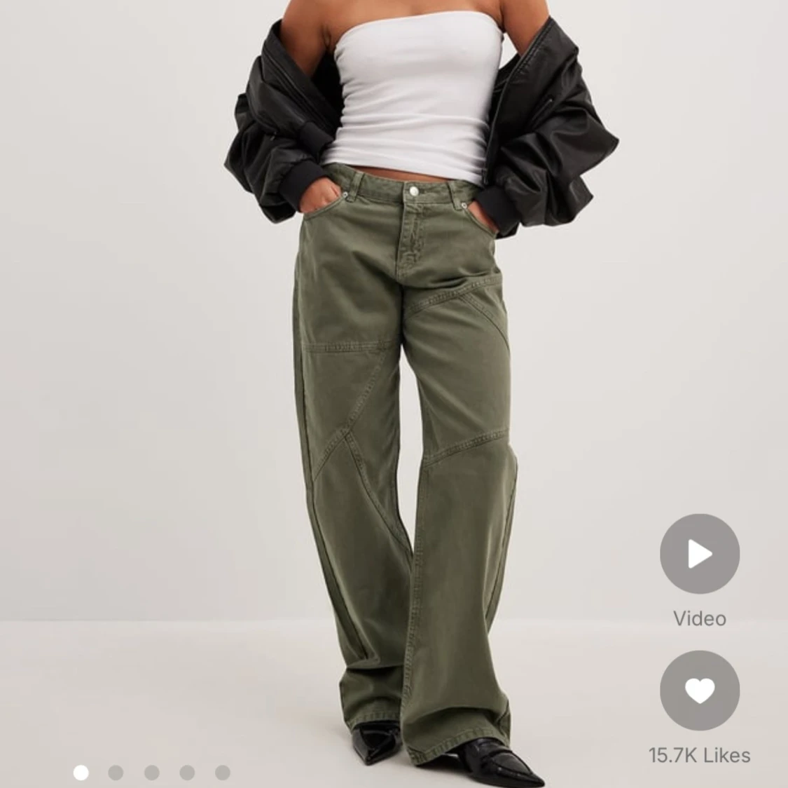 Gröna cargopants från NA-KD