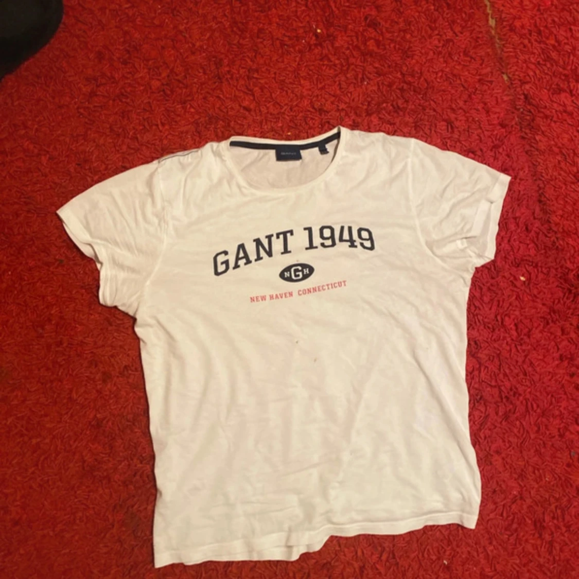 Vit t-shirt från Gant