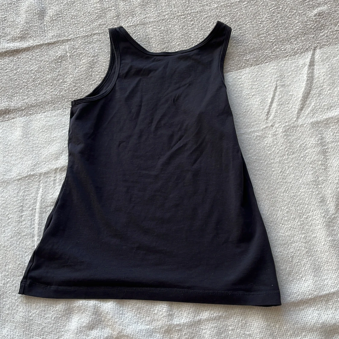 svart enkelt linne - 90