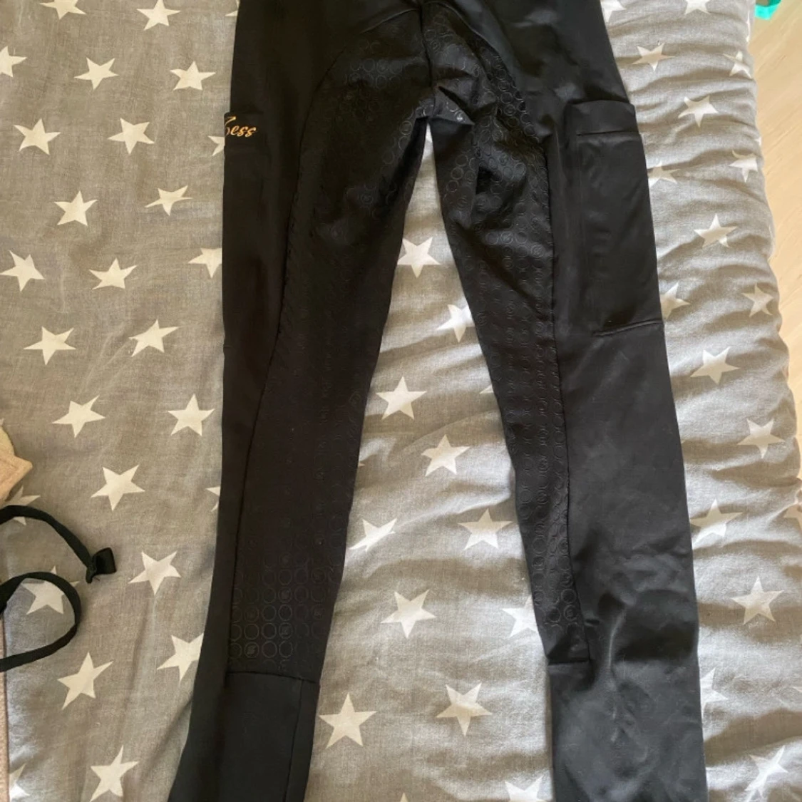 Svarta ridleggings i storlek XS - 90