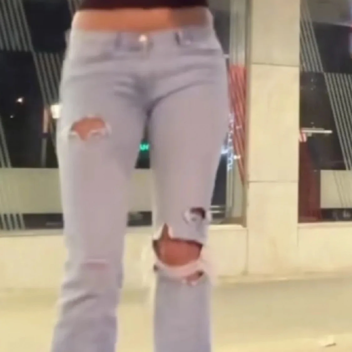 Lågmidjade bootcut jeans 