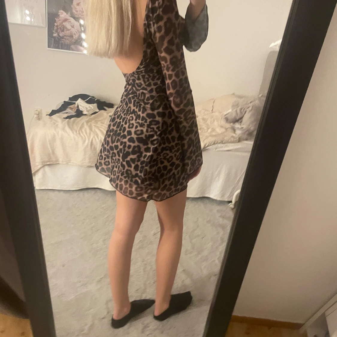 Leopard klänning  - 91
