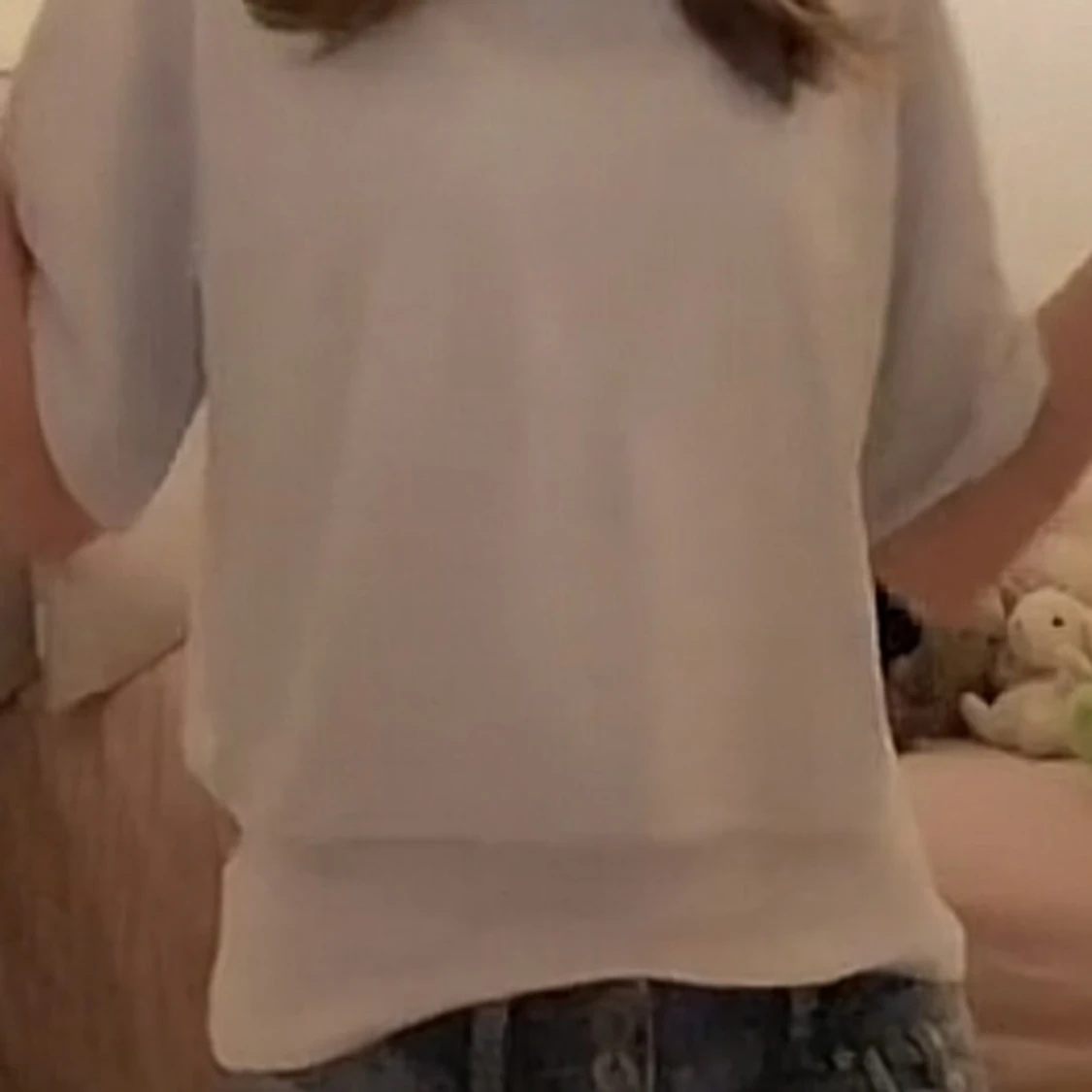 jätte fin cropped glittrig silvrig tröja💓💗