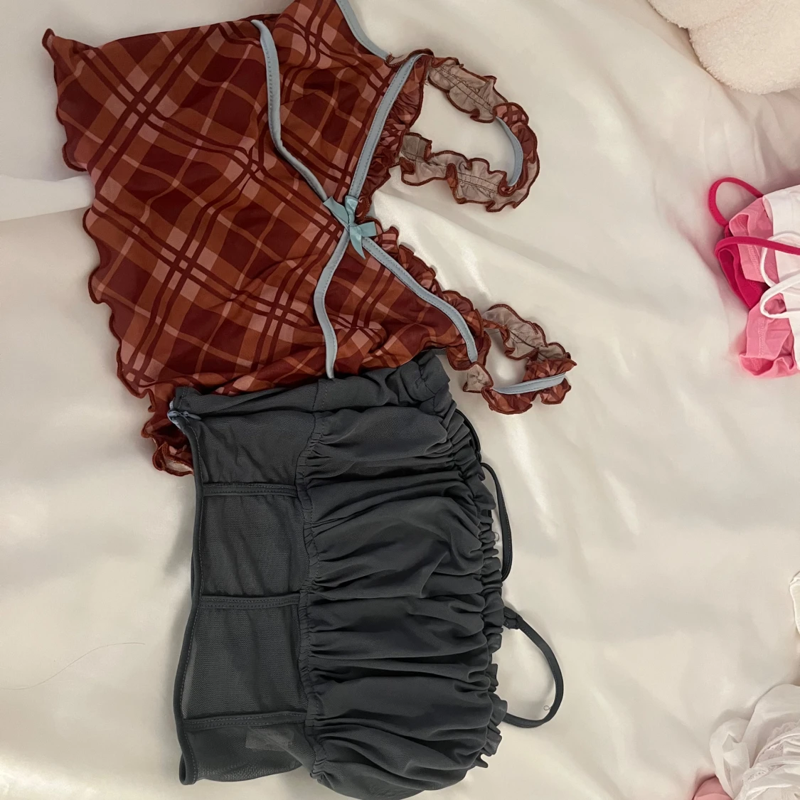 Linnen toppar coquette  - 90