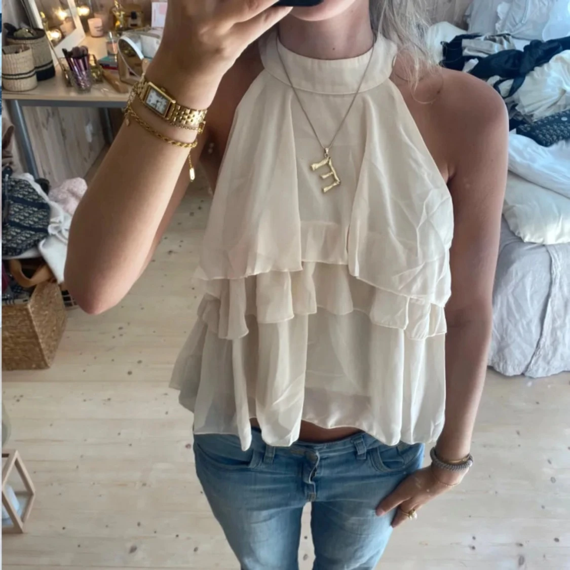 Halterneck topp - 90