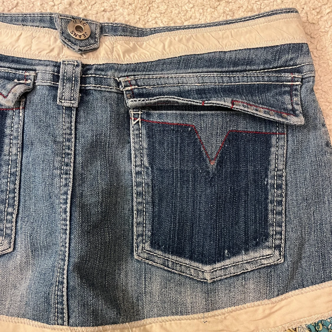 Jeanskjol med volang från My Industry - 3