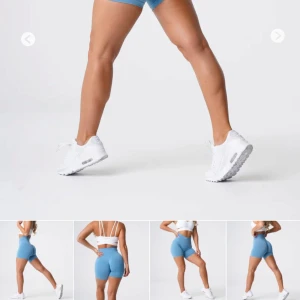 NVGTN Sky Blue pro seamless shorts - Säljer dessa NVGTN Sky Blue pro seamless shorts, köpta från hemsidan men tyvärr i fel storlek. Endast testade. De är storlek S och passar S kanske liten M men sitter åt på M .  Kan tänka mig sänka pris vid snabb affär. Nypris 425kr