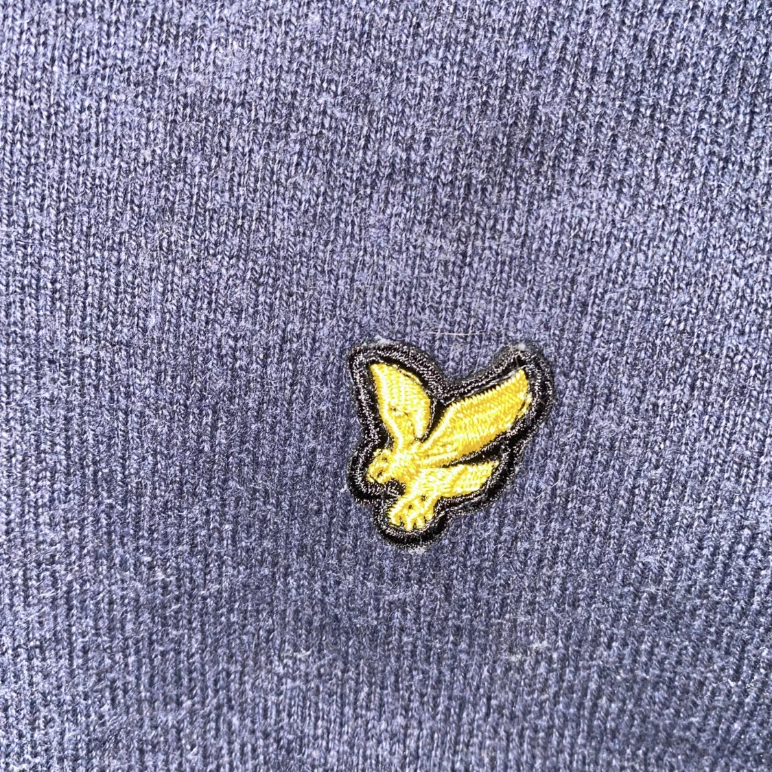 Navy blue tröja med quarterzip från Lyle & Scott - 92