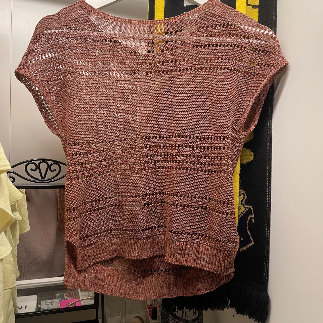 Orange stickad topp från United Colors of Benetton - 90