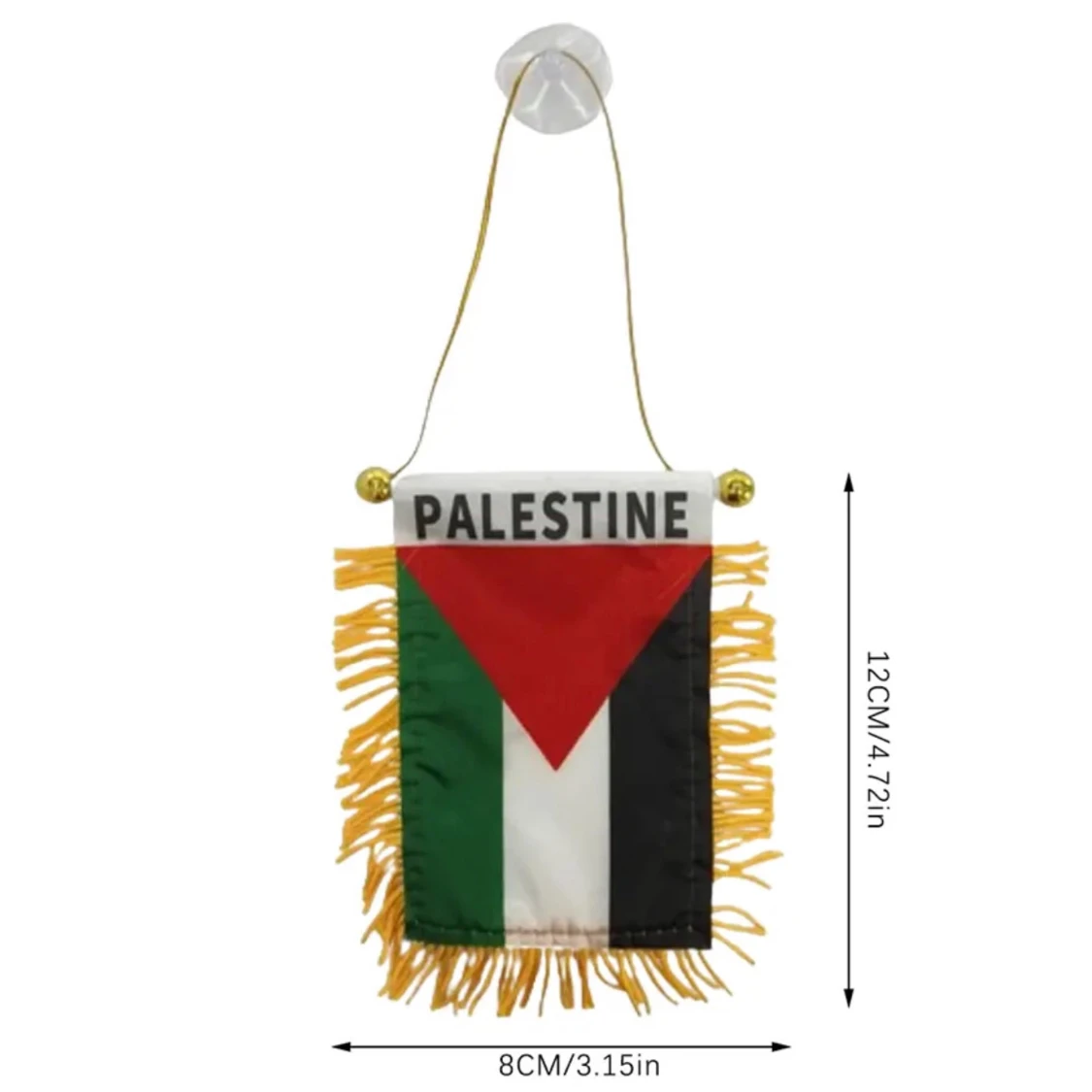 Palestina liten flagga  till bilen  - 90