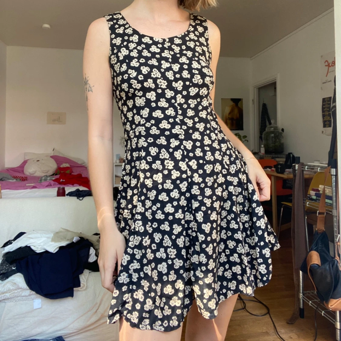 Blommig klänning - 90